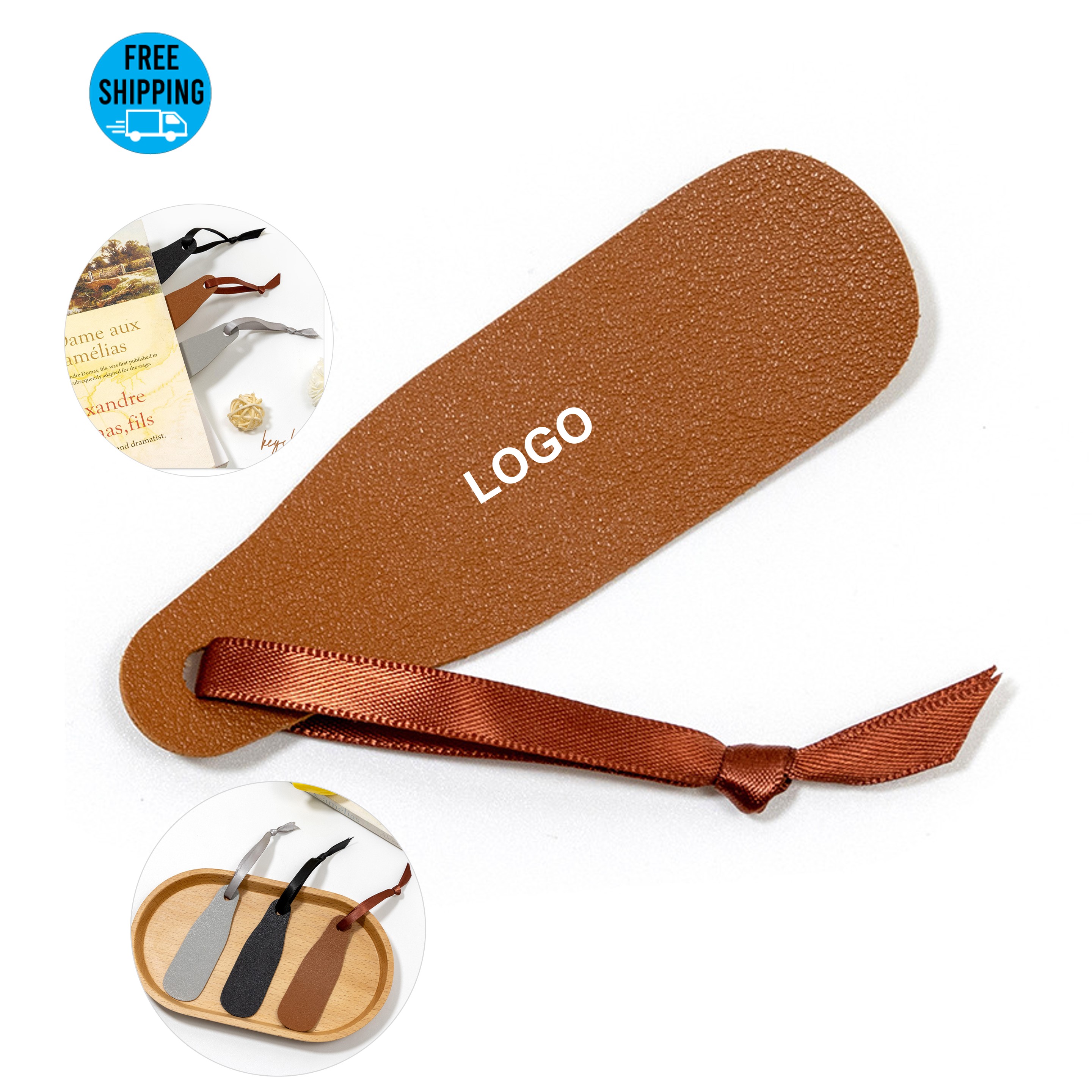 Leather Page Clips Book Markers 3