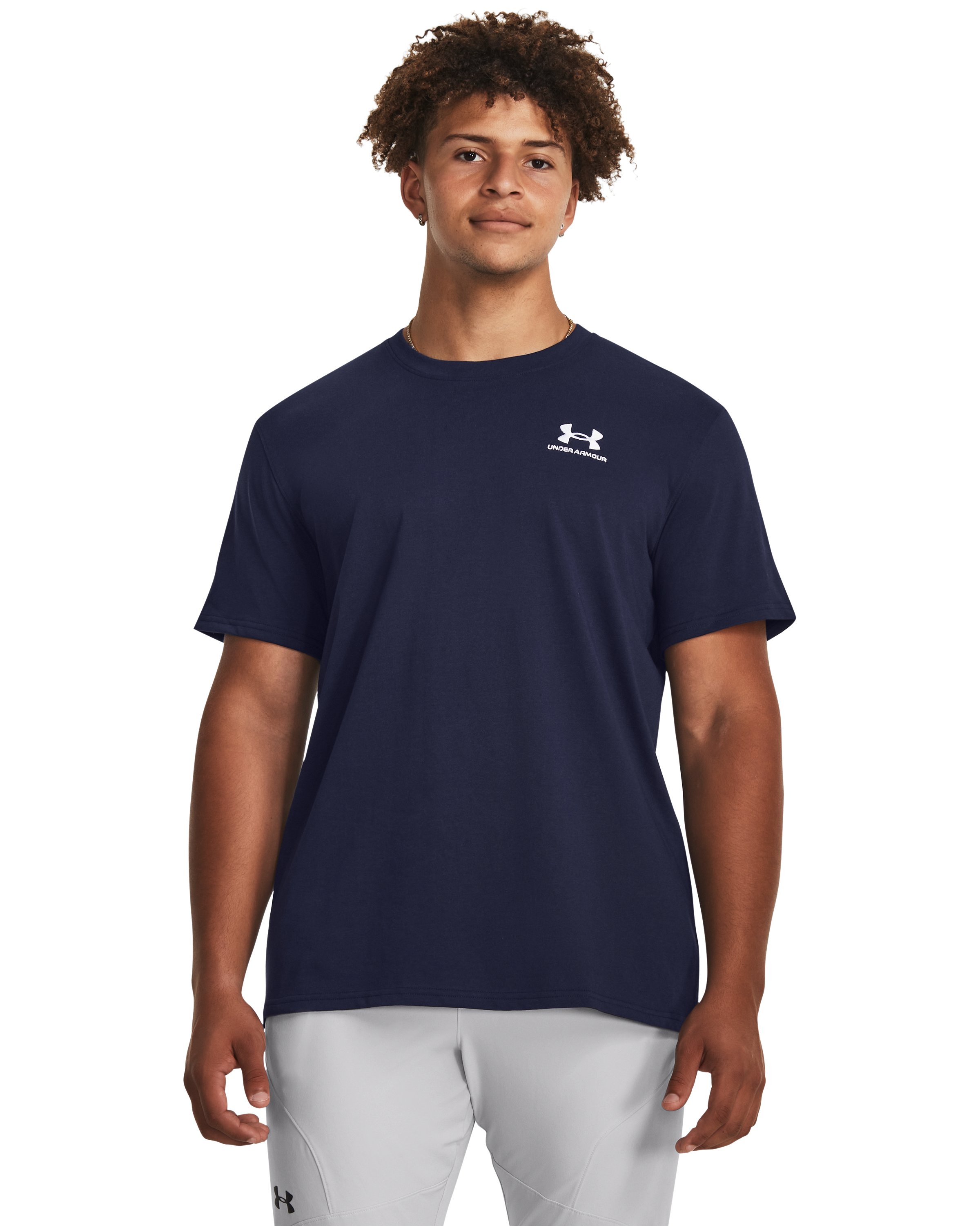 Men's UA Logo Embroidered Heavyweight Short Sleeve 9