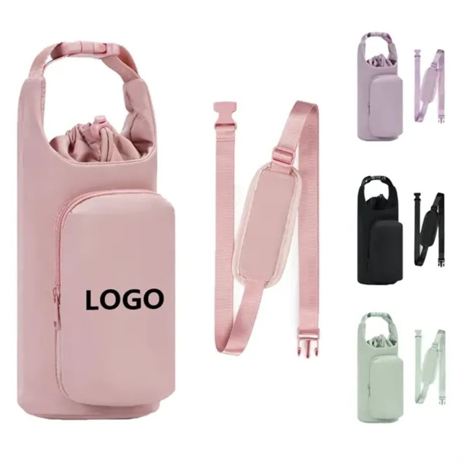 Crossbody Cup Sleeve, custom koozie with logo imprint 2
