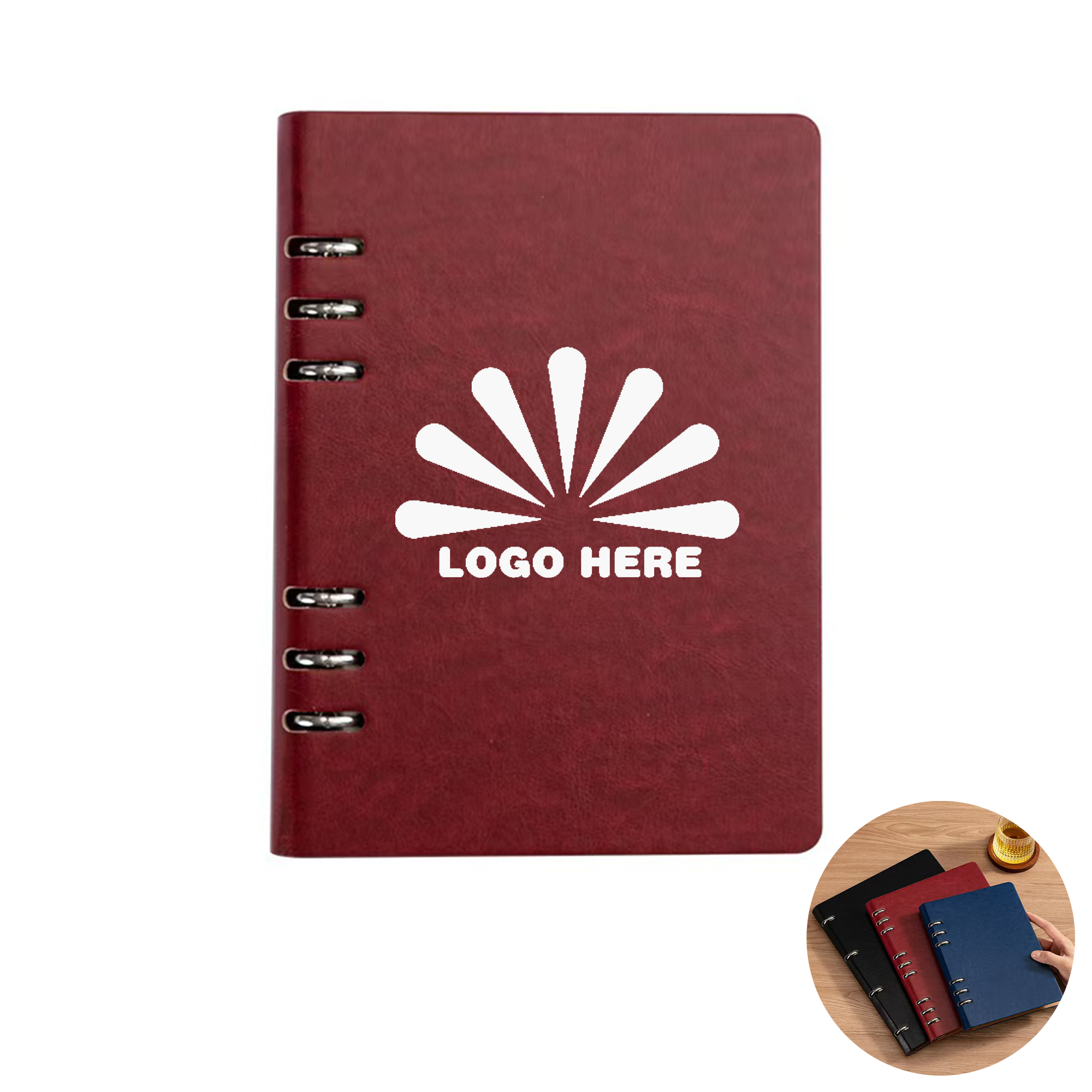 B5 Loose-Leaf Notebook With Customizable Logo 2