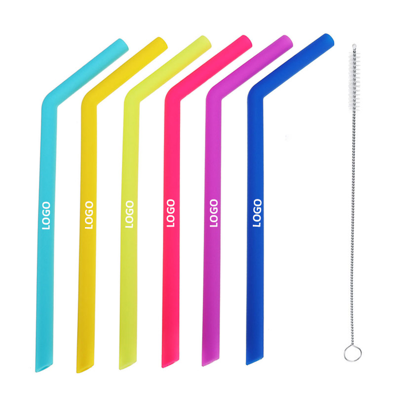 Bent Silicone Straw Kit 2