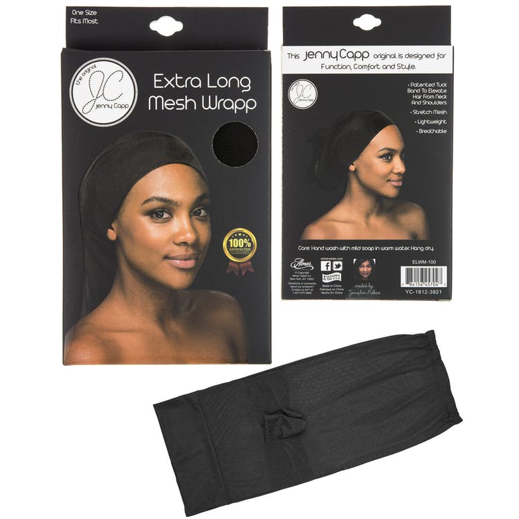 Mesh Wrapp - Tuck Band Black Extra Long 2