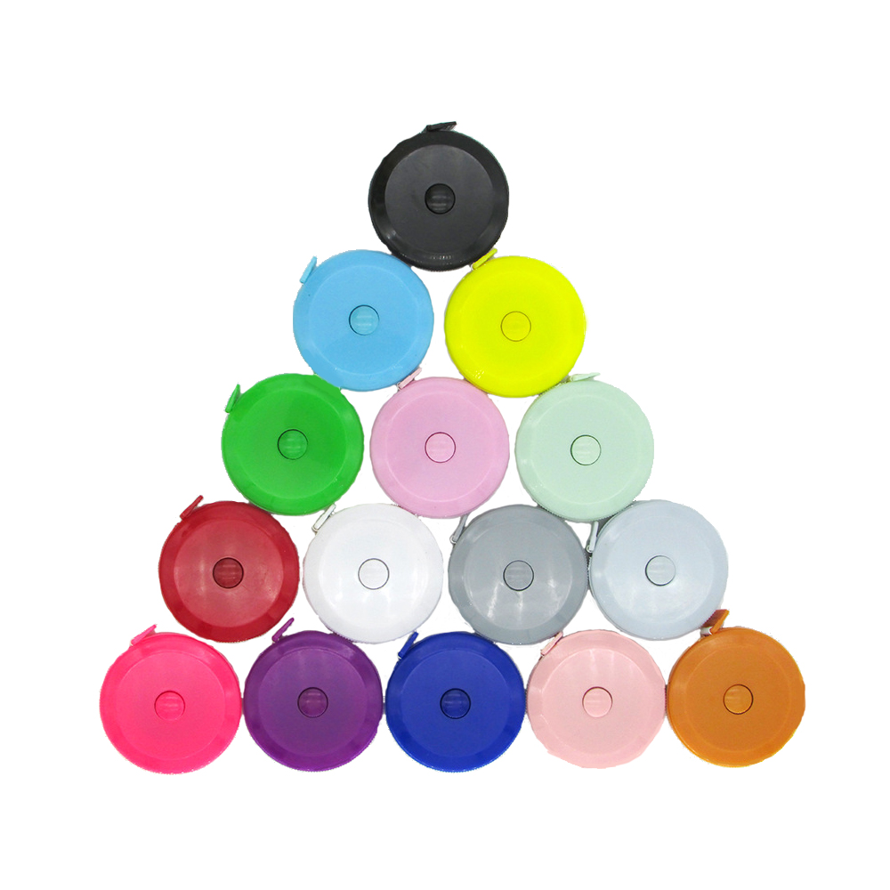 Round Plastic Automatic Shrinking Tape Measure 2