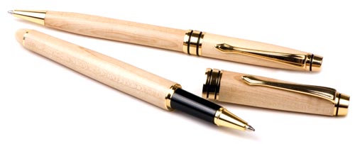 Impella Metal Twist Action Ballpoint & Rollerball Pen Set