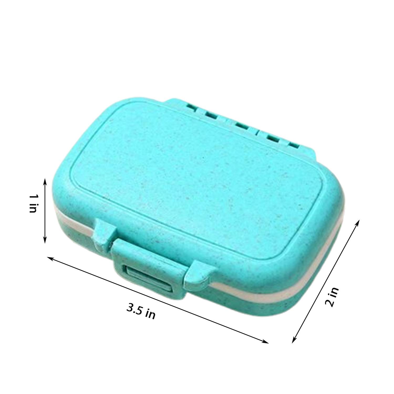 Waterproof Portable Pill Box for Daily Use w/ Compartment 9