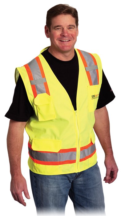 Two Tone 6 Pocket Surveyors Vest 2