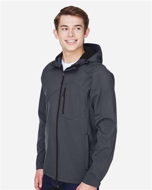 Men's Prospect Two-Layer Fleece Bonded Soft Shell Hooded Jacket - 88166 23