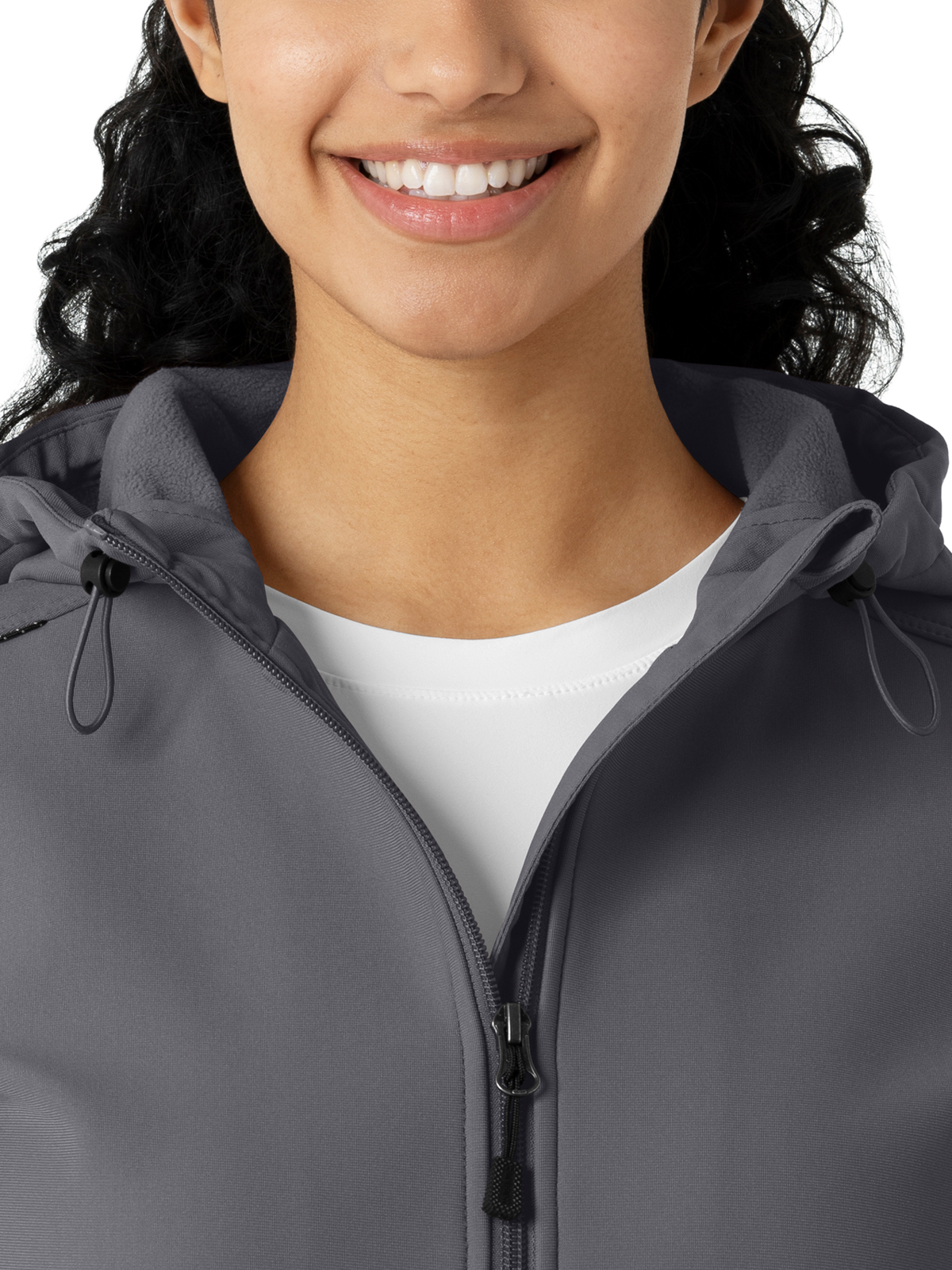 Carhartt Scrubs - Performance Layers - Women's Four-Pocket Bonded Fleece Hoodie 11