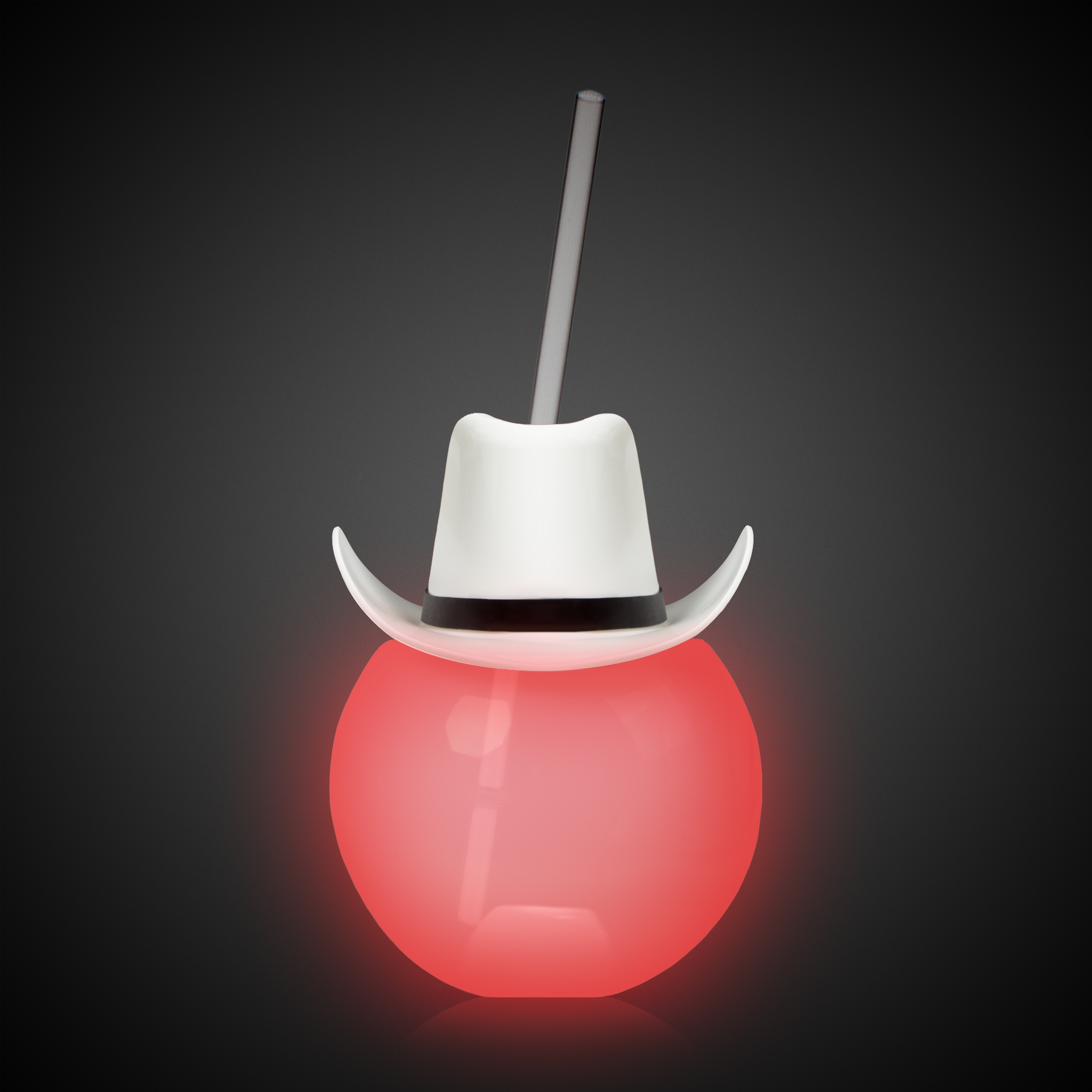 20oz Multicolor LED Ball Tumbler with Straw and White Hat(hat not assembled) 5