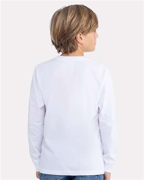 Youth Cotton Long Sleeve Tee - 3311 41
