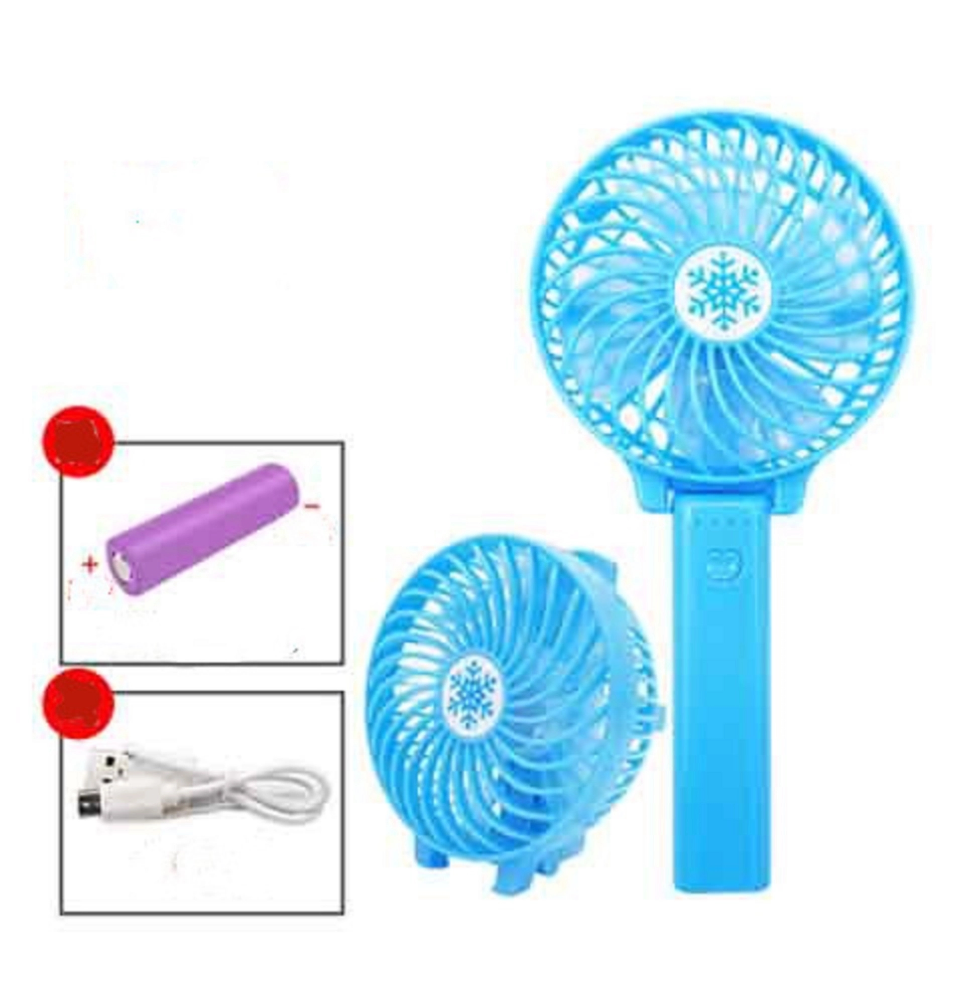 USB Rechargeable Battery Folding Electric Fan 4