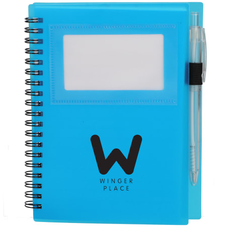 FSC® Recycled 5" x 7" Star Spiral Notebook with Pe 202