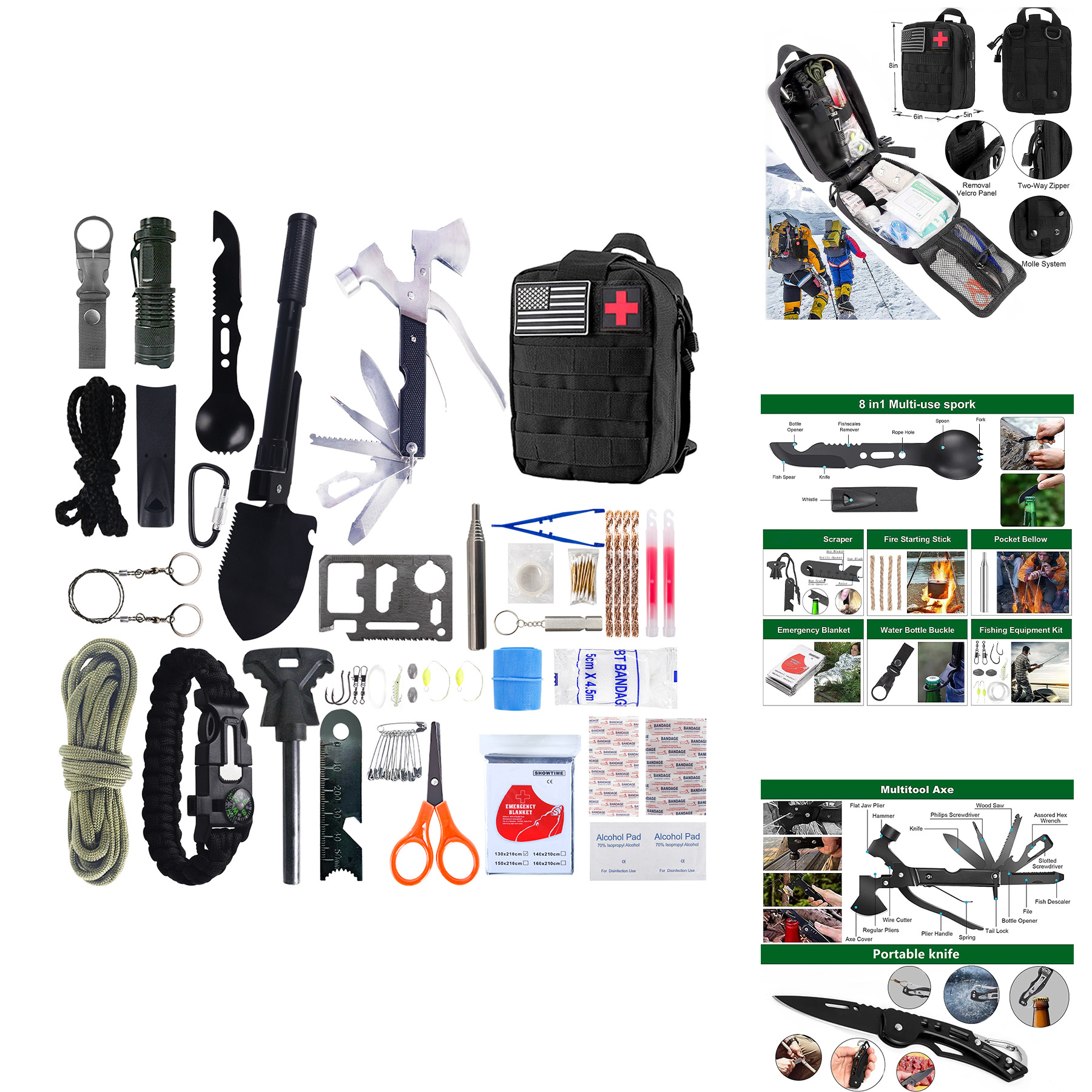 Emergency Survival Kits, Tactical Military Trauma First Aid Kit 2