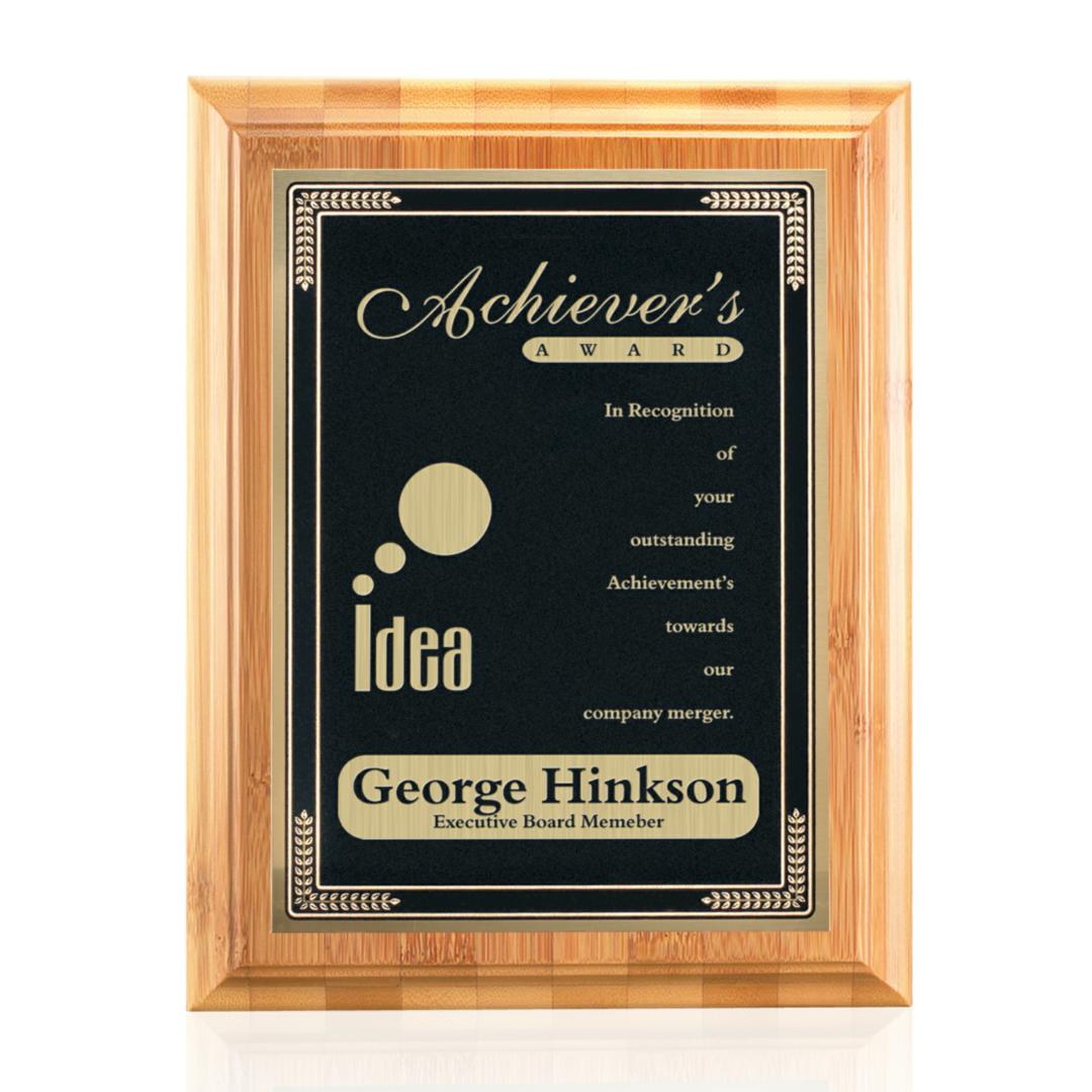Bamboo/Cardinal Plaque - Black 4