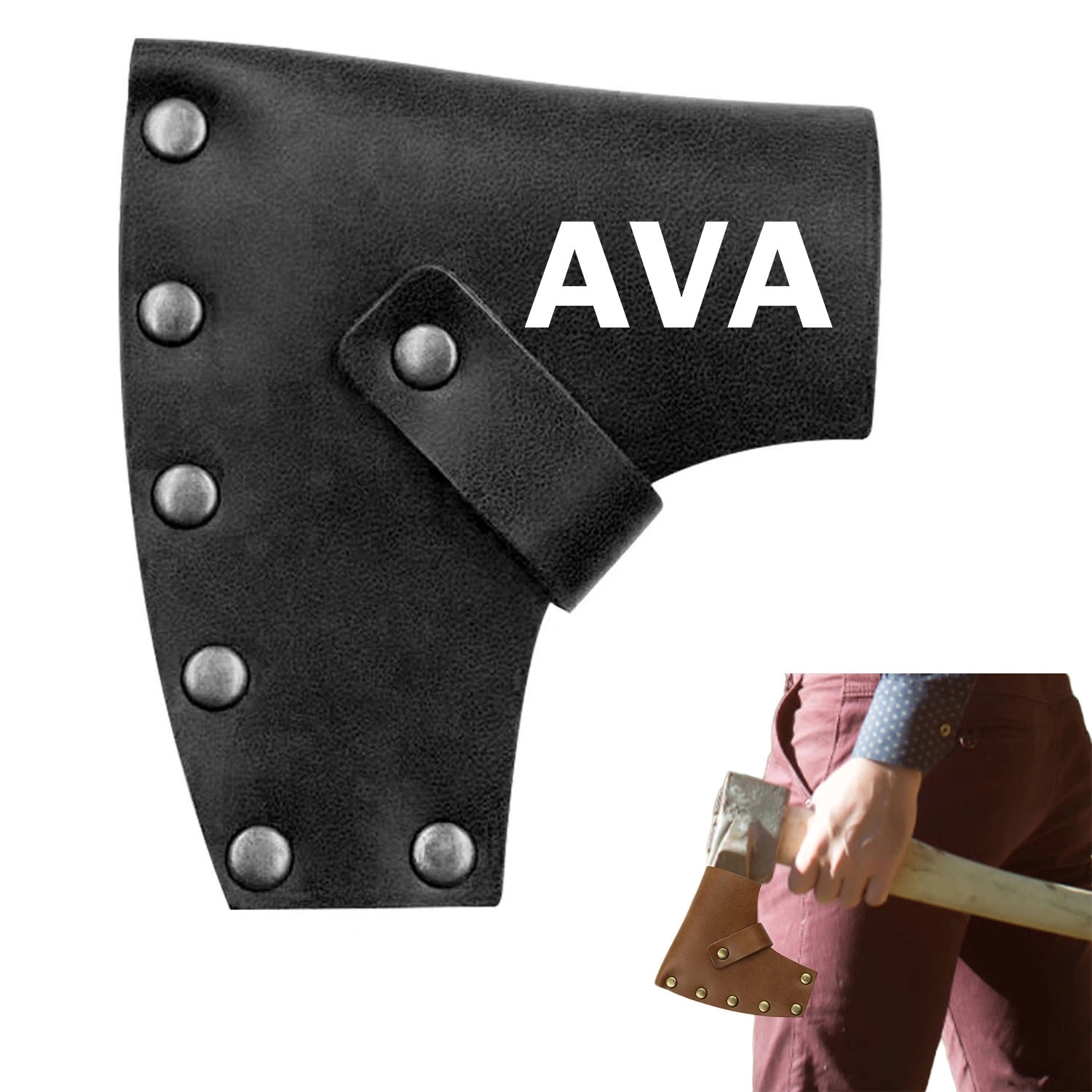 Outdoor PU Leather Axe Sheath 2