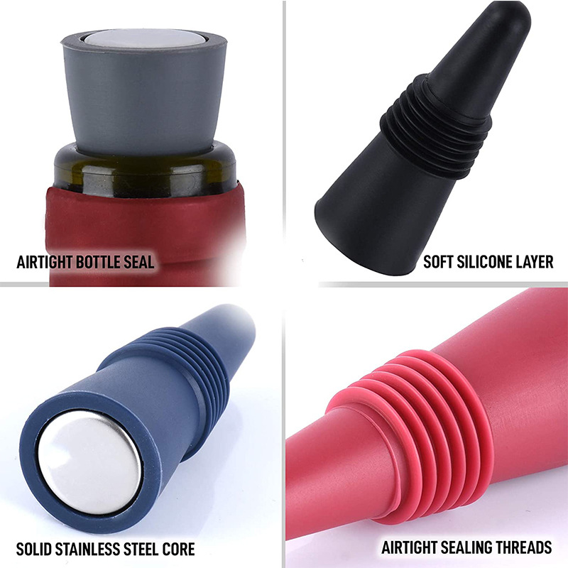Tapered Stainless Steel Bottle Stopper 3
