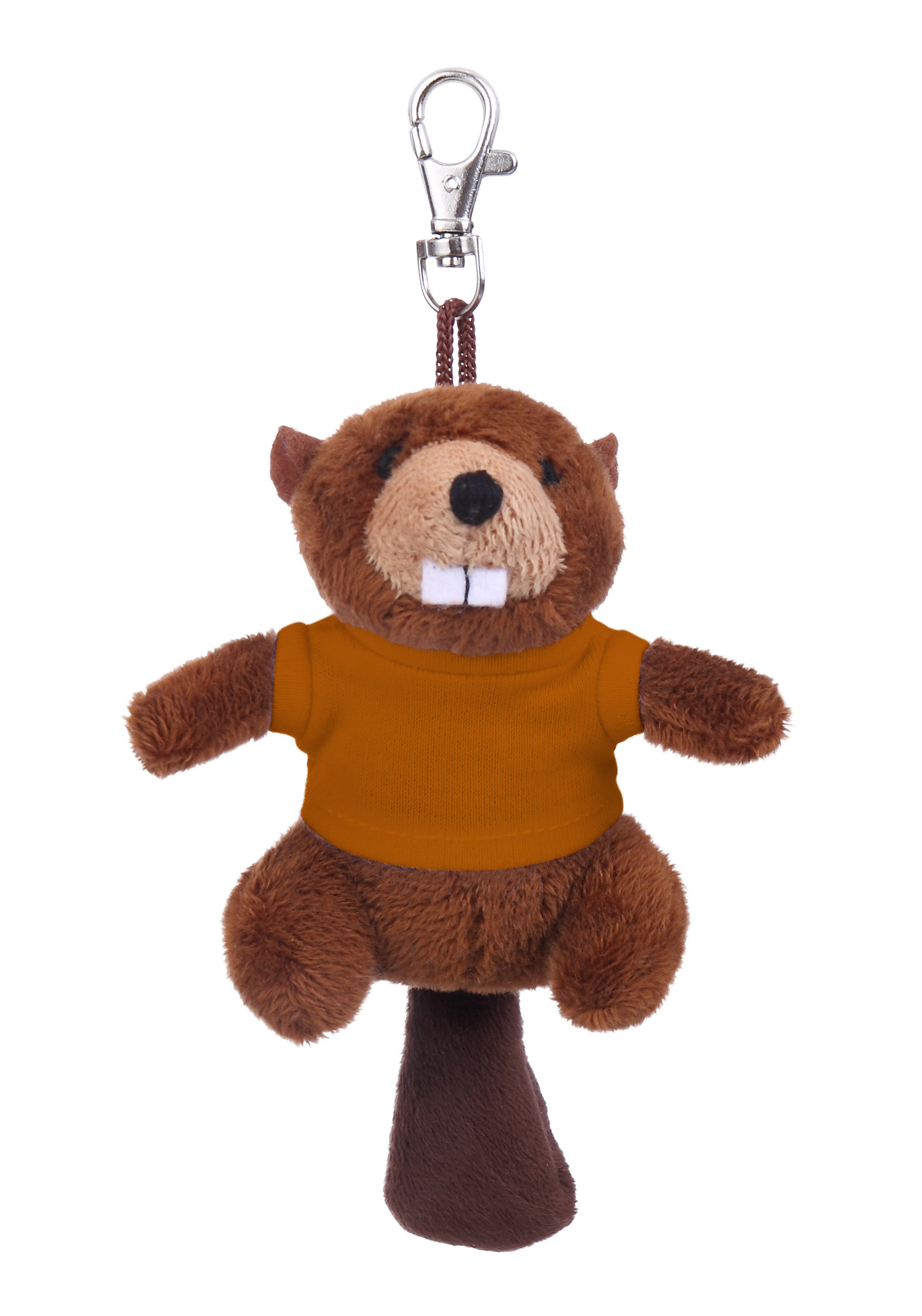 Soft Plush Beaver Keychain with Tee 11