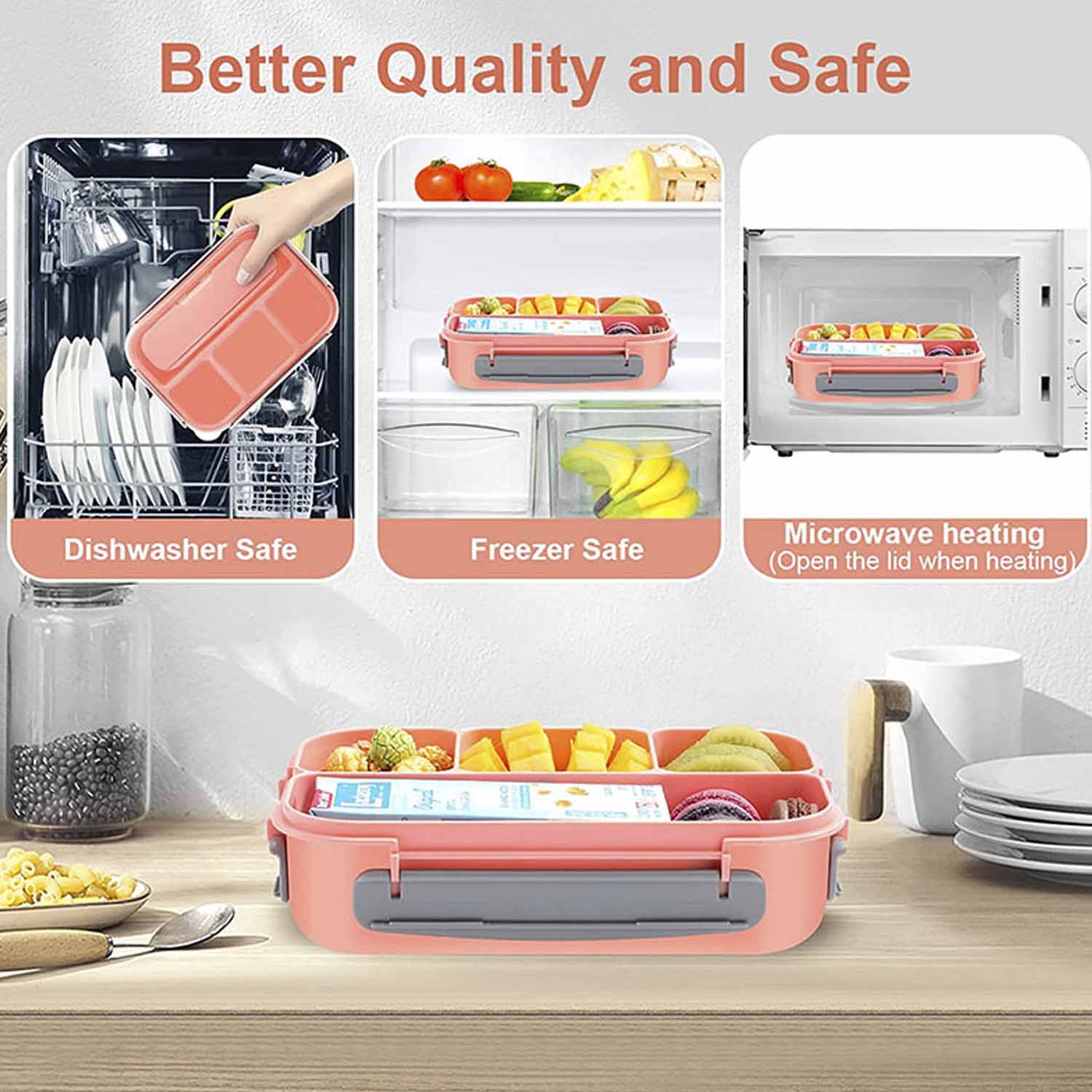 Bento box student 16-piece set of compartments 5