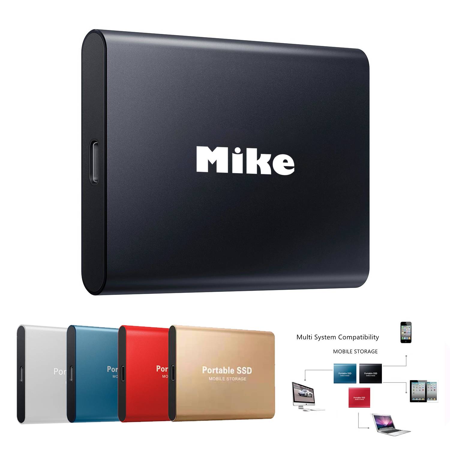 Portable Solid State Drive 500GB—128TB