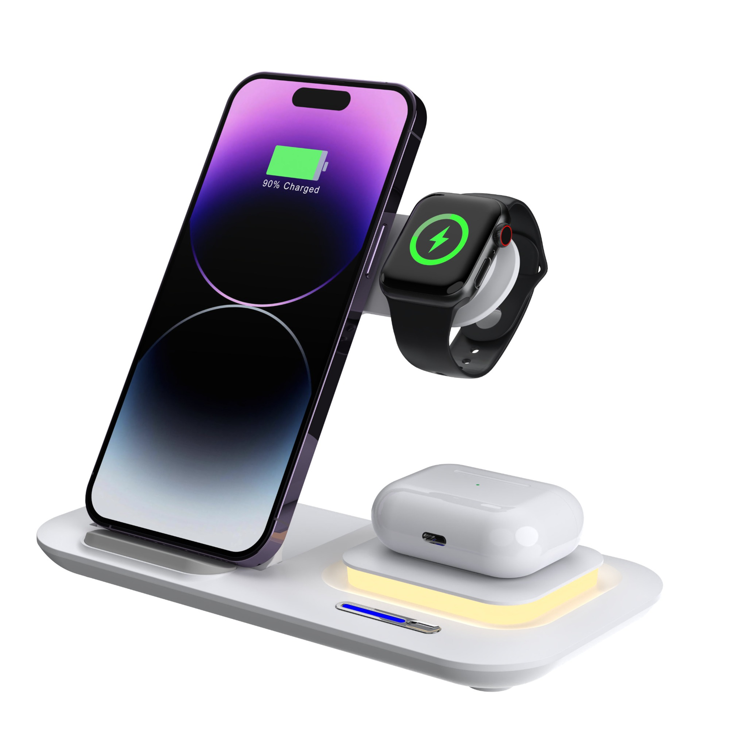5-in-1 Foldable LED Light Fast Wireless Charger 15