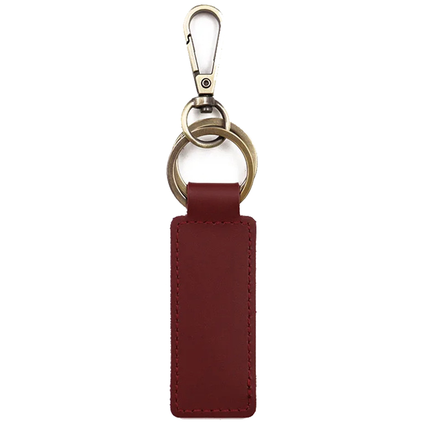 Double Loop Leather Keychain 7