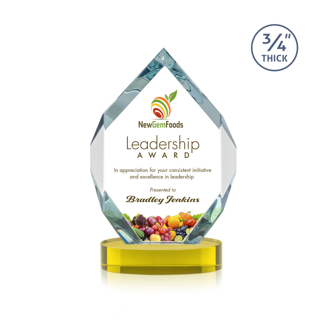 Royal Diamond VividPrint™ Award on Alberton Base - Gold 2
