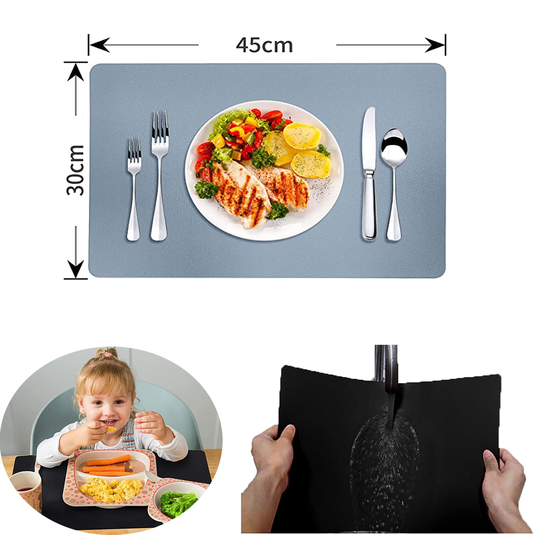 PU Leather Dining Mat 2