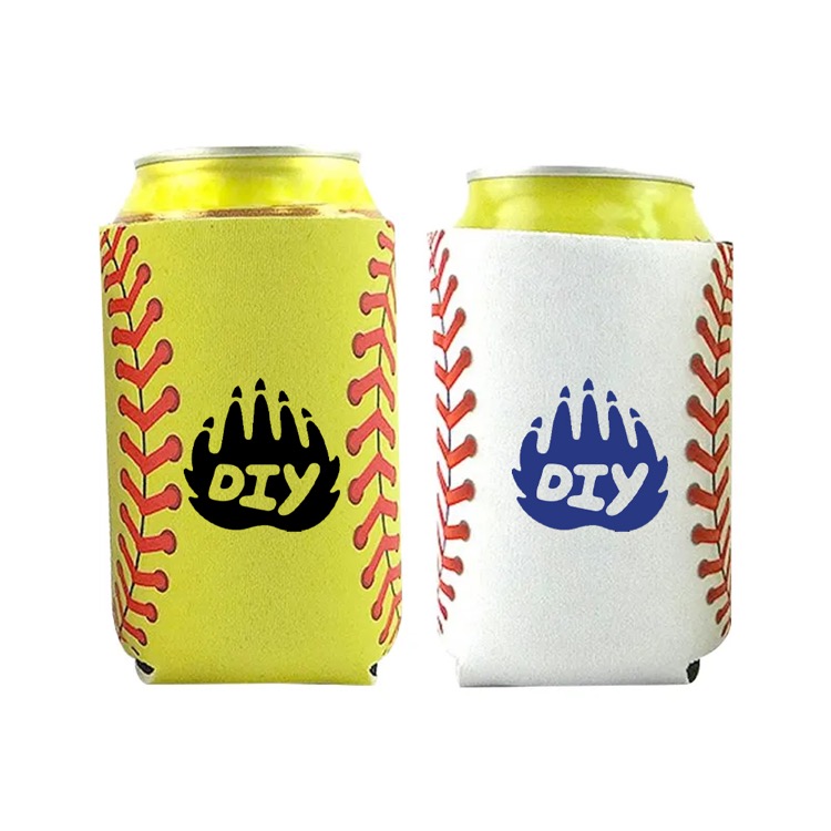 Baseball Swingsleeve Can Cooler, custom koozie with logo imprint 8