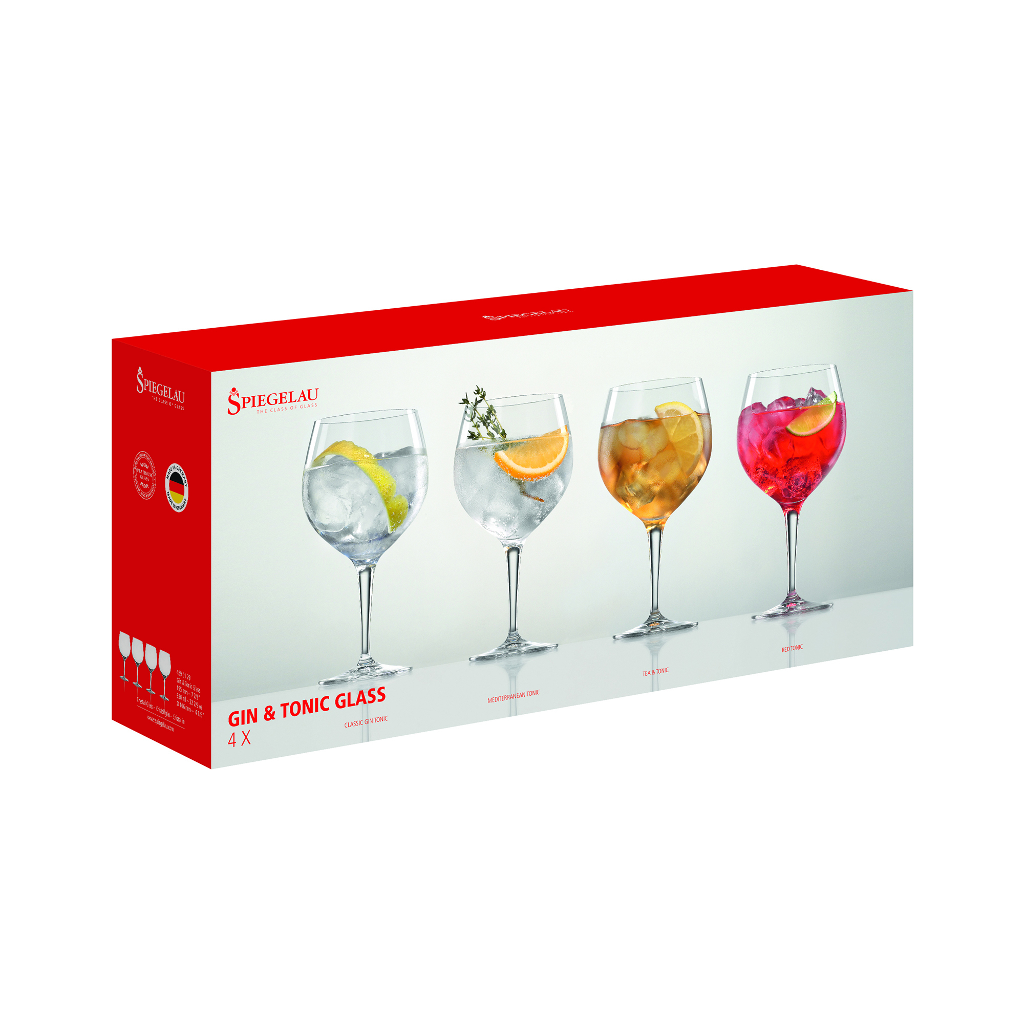 Spiegelau 21 oz Gin and Tonic Glass, set of 4 2