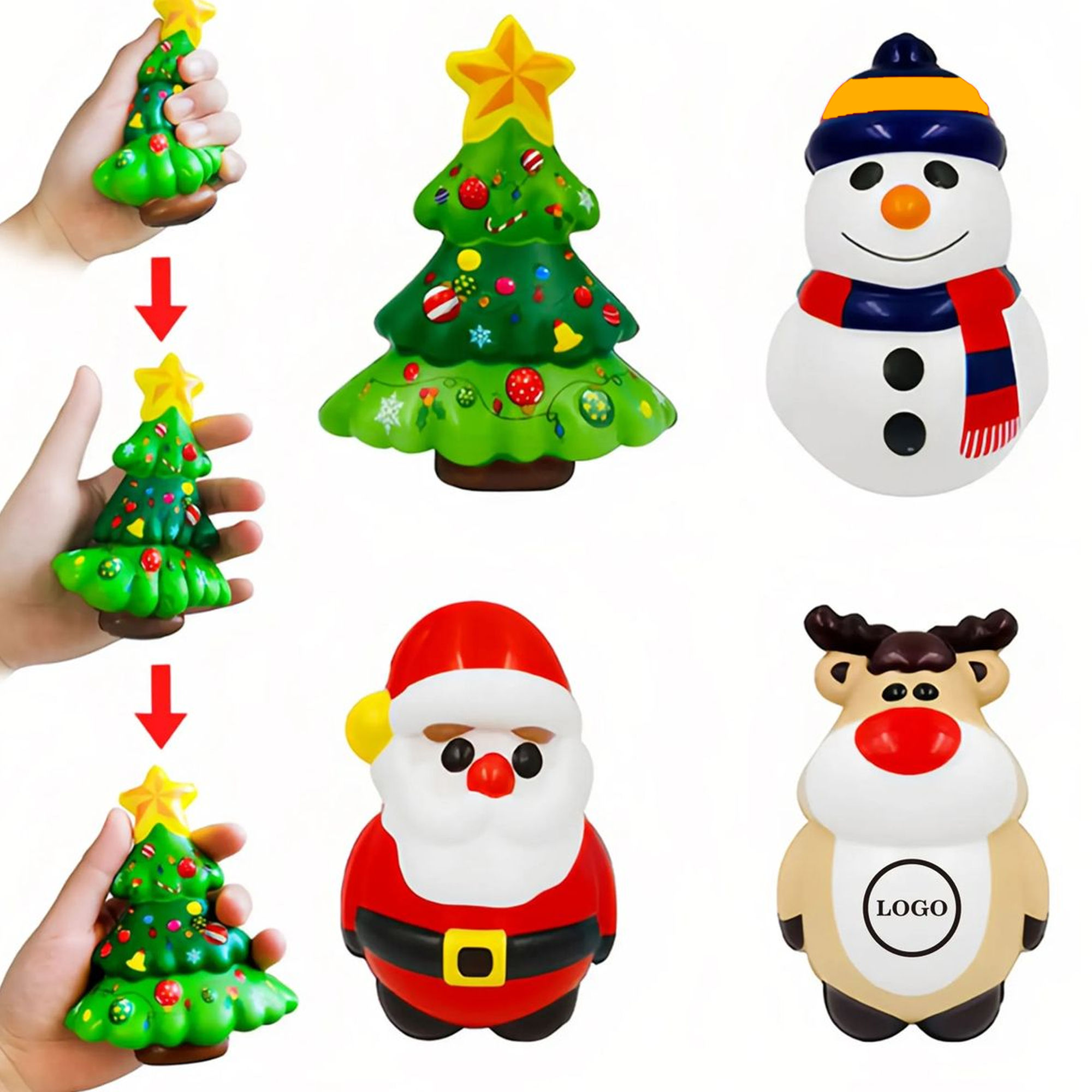 Christmas Stress Relief Foam Toys Perfect for Holiday Fun 1
