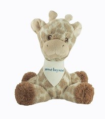 11" Loppy Giraffe with bandana and one color imprint 2
