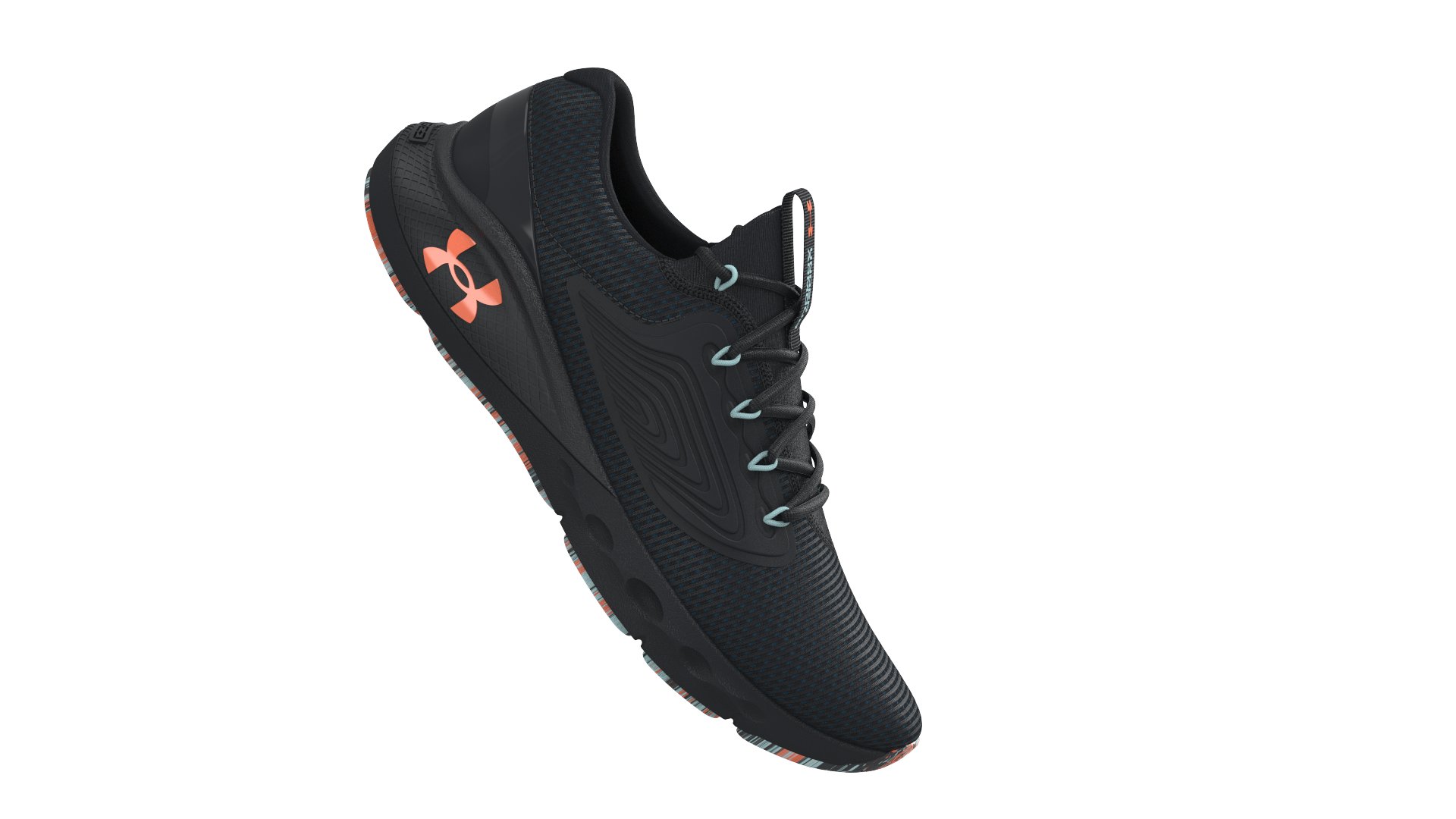 UA Charged Vantage 2 Marble Men's Running Shoes, custom athletic wear with logo imprint 3