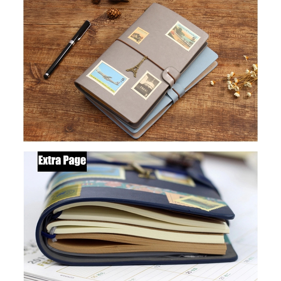 PU Leather A6 Business Travel Journal Pocket Notebook 17