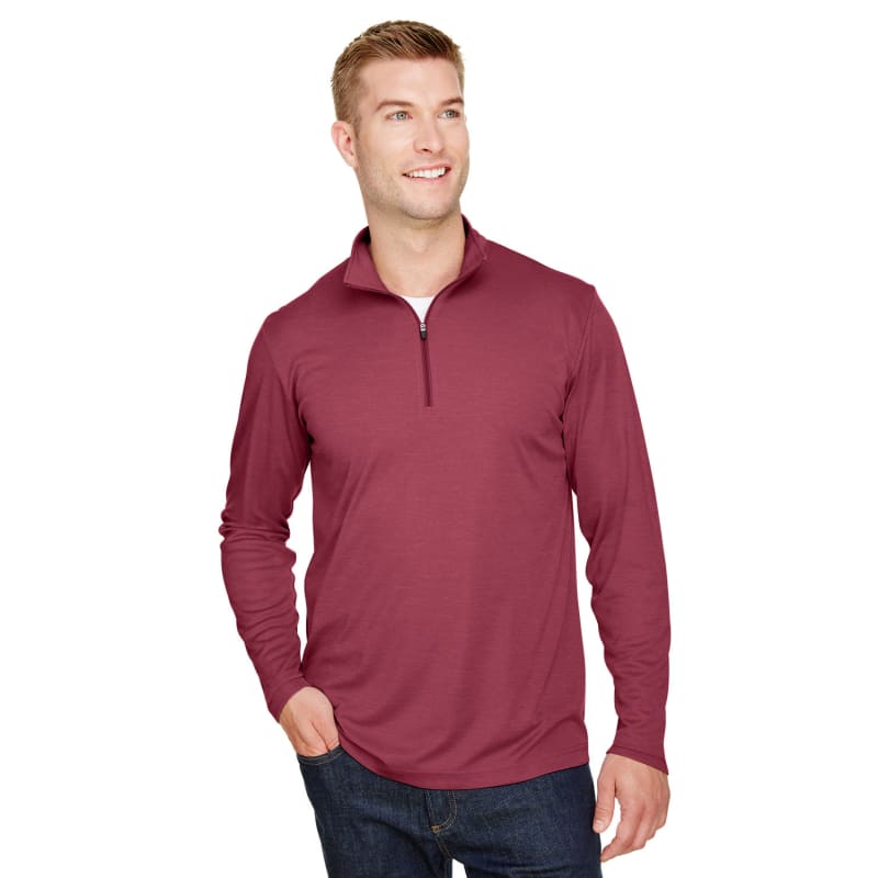 Team 365 Men's Zone Sonic Heather Performance Quarter-Zip 24