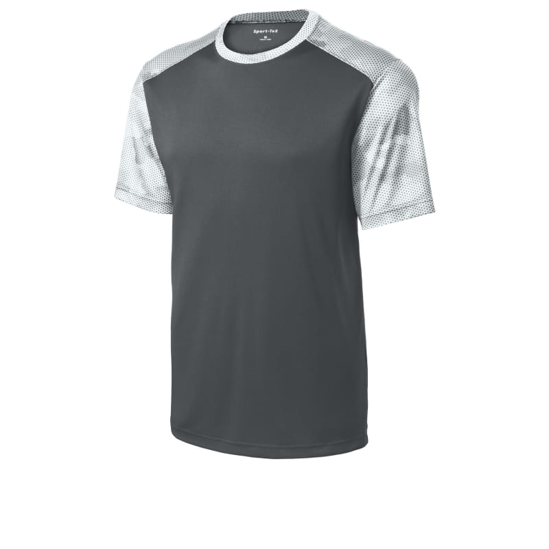 Sport-Tek CamoHex Colorblock Tee. 33