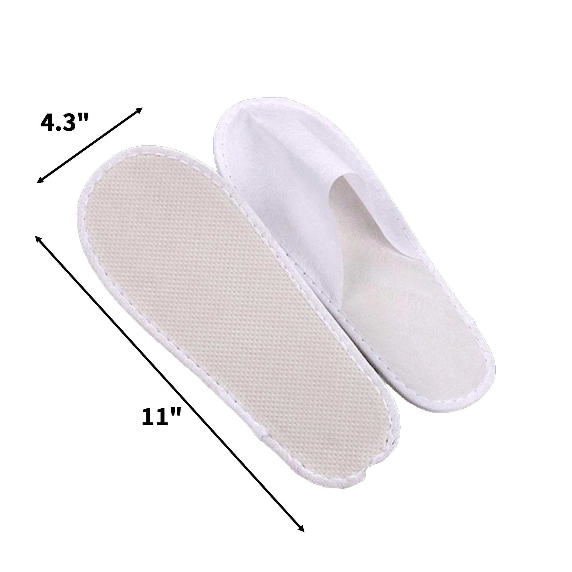 Disposable Close Toe Slippers Brushed Plush Material 3