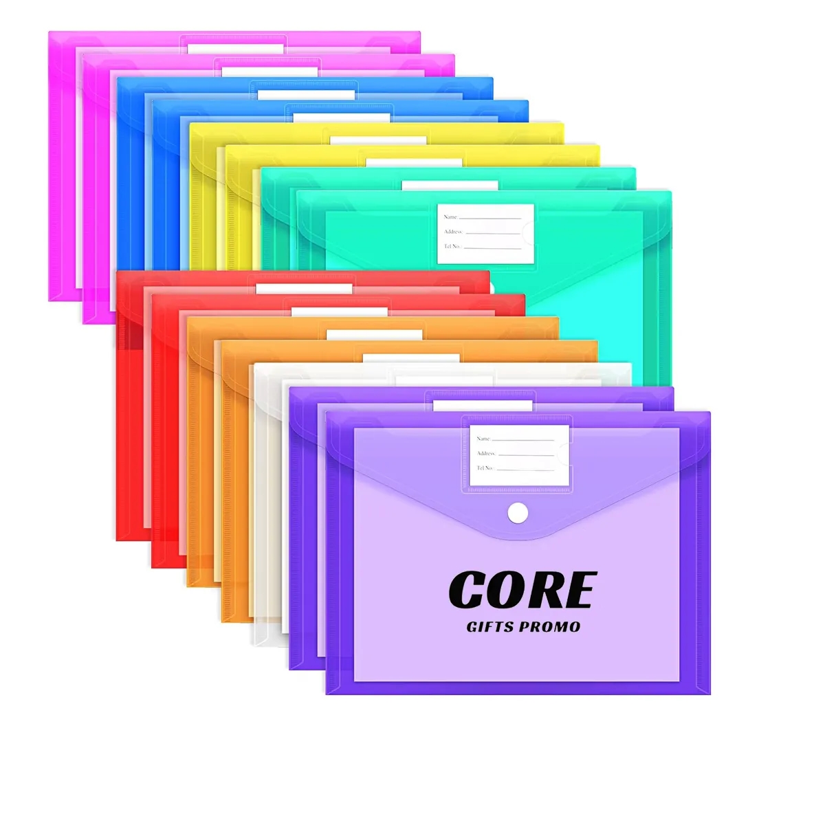Clear Document Plastic File Folders 4