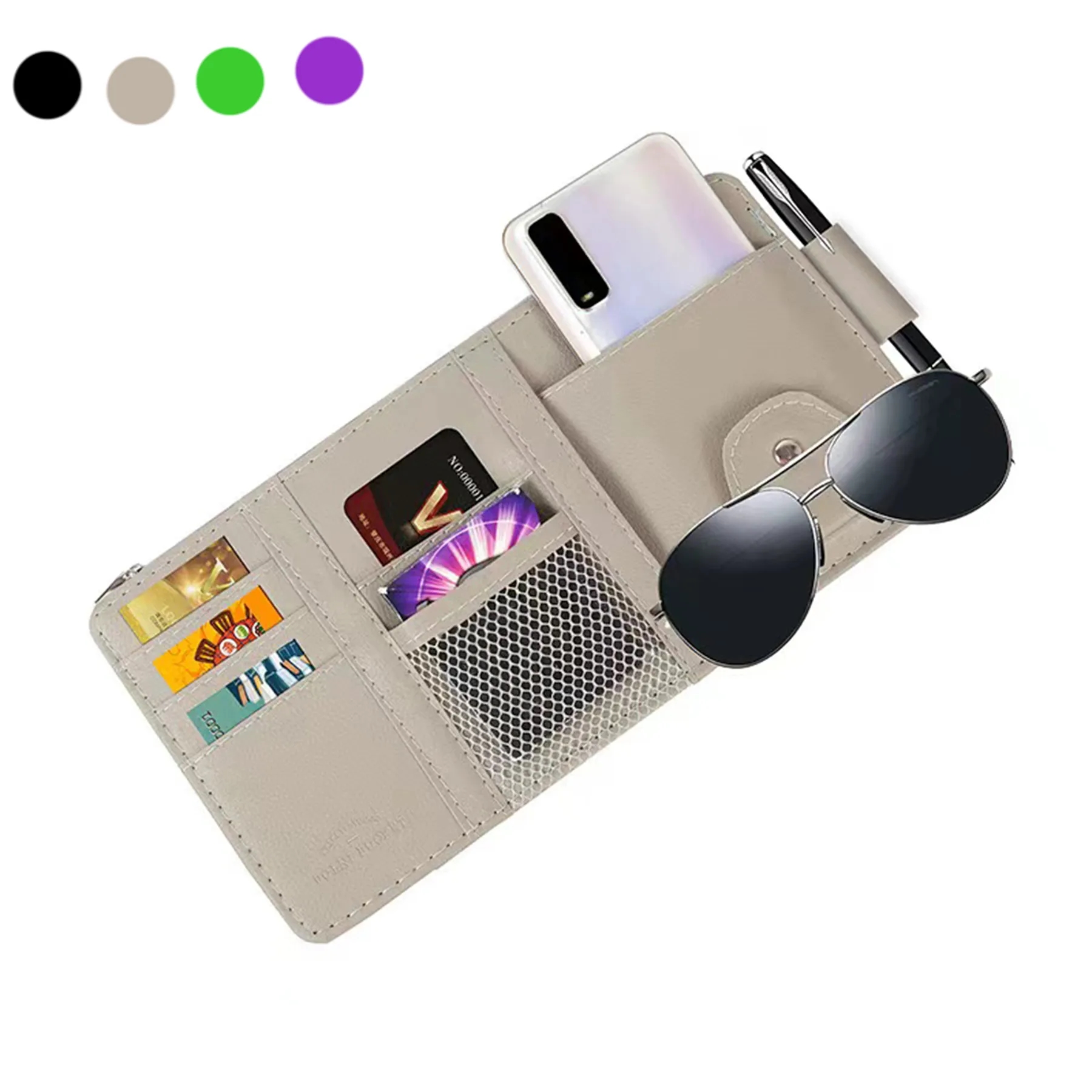 Auto Interior Accessories Car Sun Visor Organizer 2