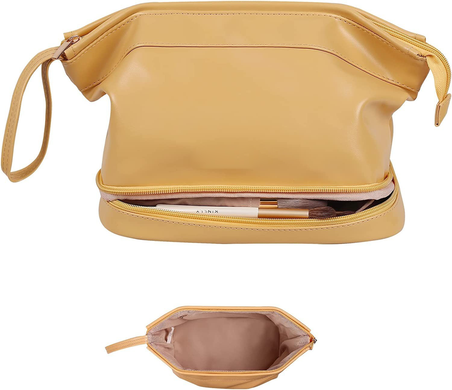 PU Leather Zipper Makeup Bag 3