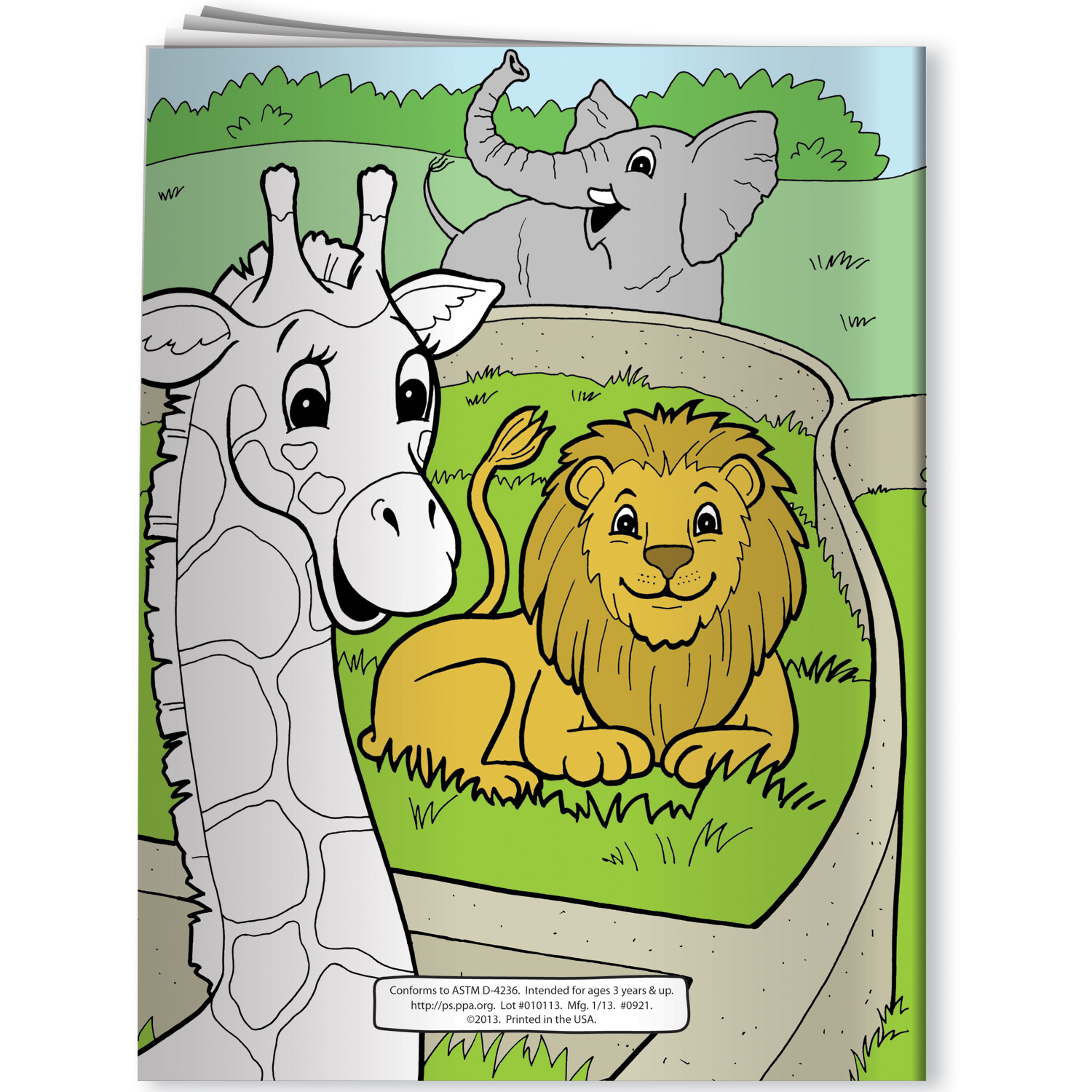Coloring Book - A View of the Zoo with Zola Zebra 3