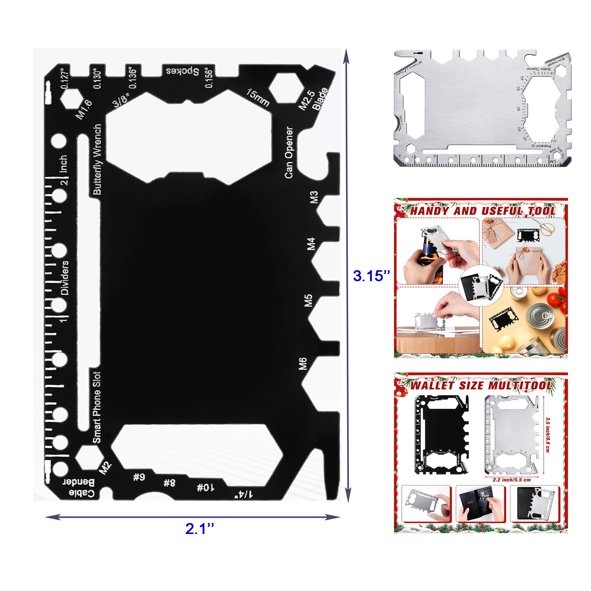 46 in 1 Metal Stainless Steel Survival Pocket Tool 2