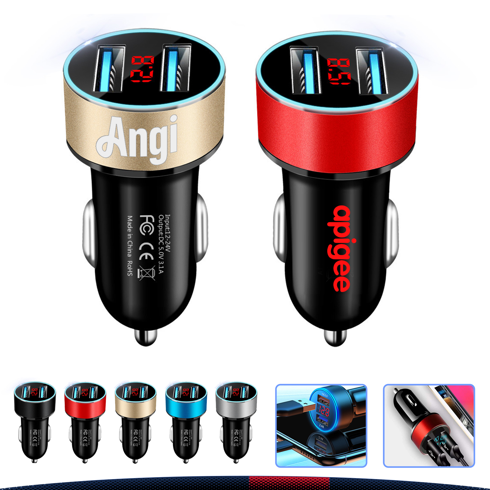 Bella Dual Car Charger 4