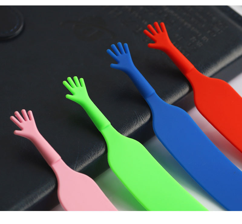 Hand Shaped Silicone Bookmark 2