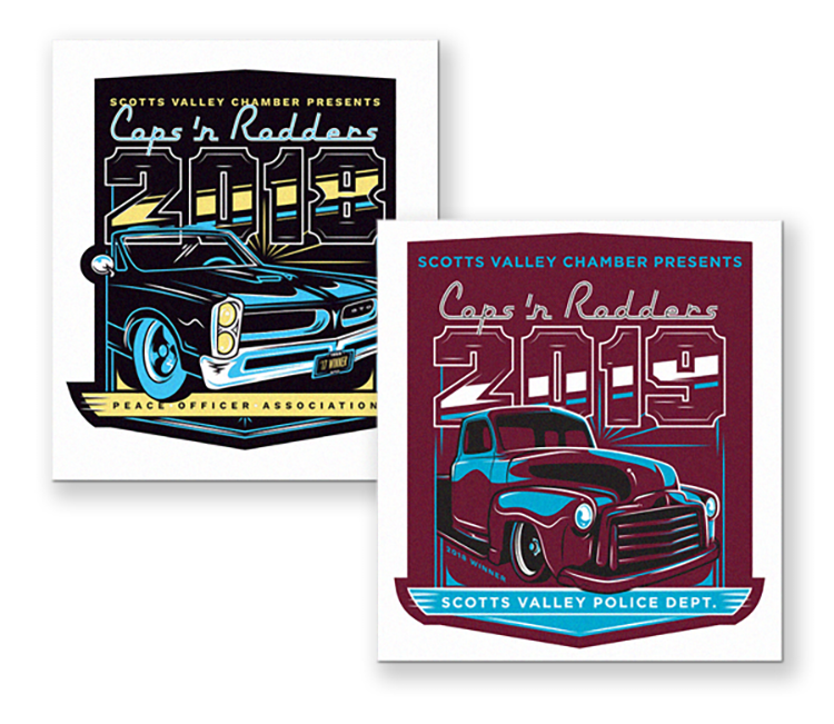 Full color metal dash plaques 6-9 sq" 3