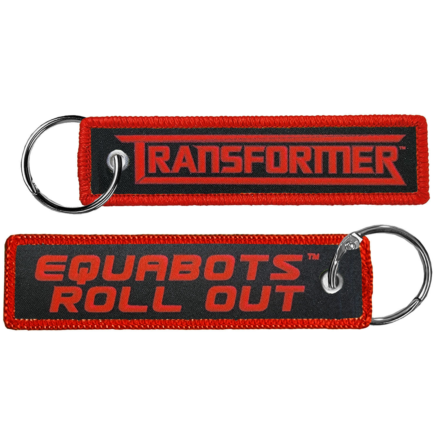 1" x 4" Two Sided 4CP Dye Sub Medium Size Key Ring with Merrow Border 5
