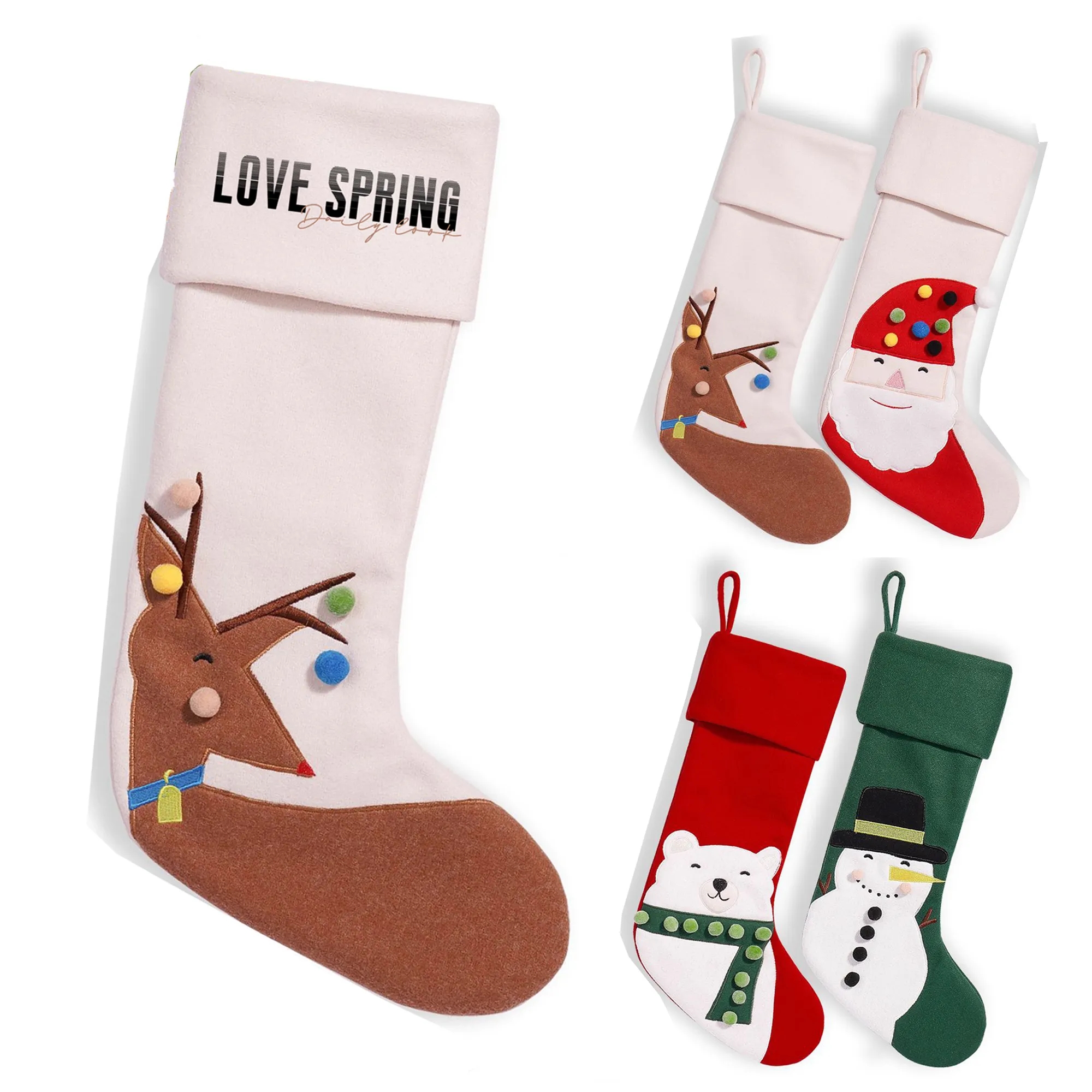 Large Christmas Stockings Decorations