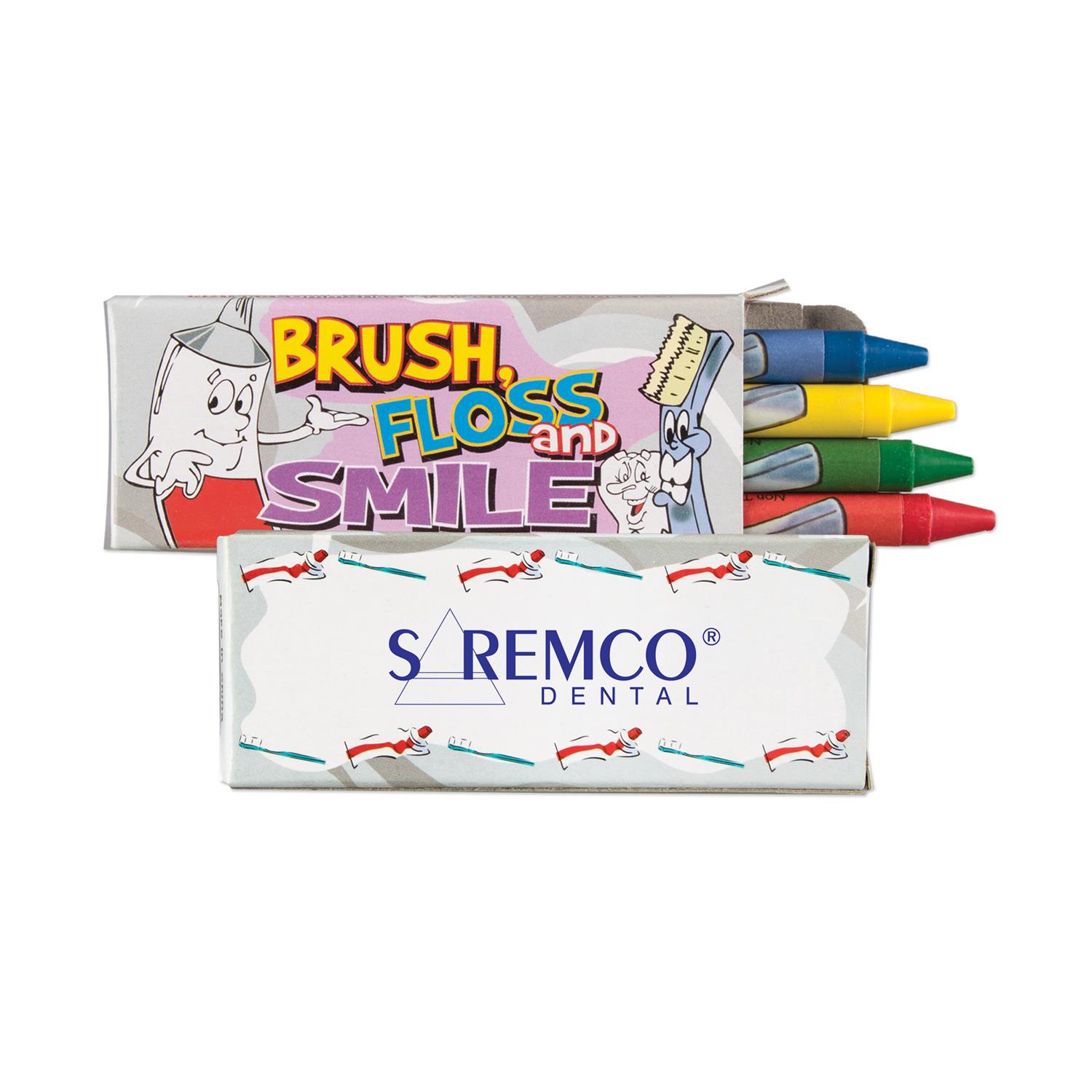 4 Pack Dental Theme Crayons 4