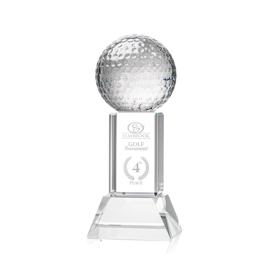 Golf Ball Award on Stowe Base - Clear 12