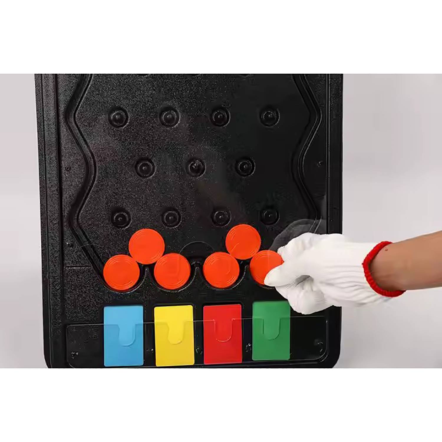 Mini Plastic Prize Drop Game Board w/ 8 Pucks 7