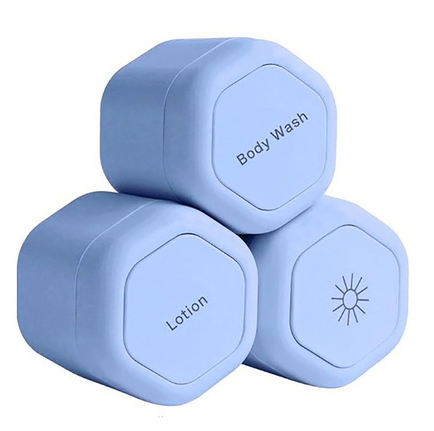 3 Pcs Travel Plastic Magnetic Leakproof Container Set 2